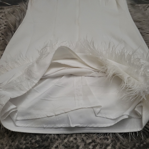 Sam Edelman Feather Hem Sheath Dress, US 8 NWT - Picture 14 of 16